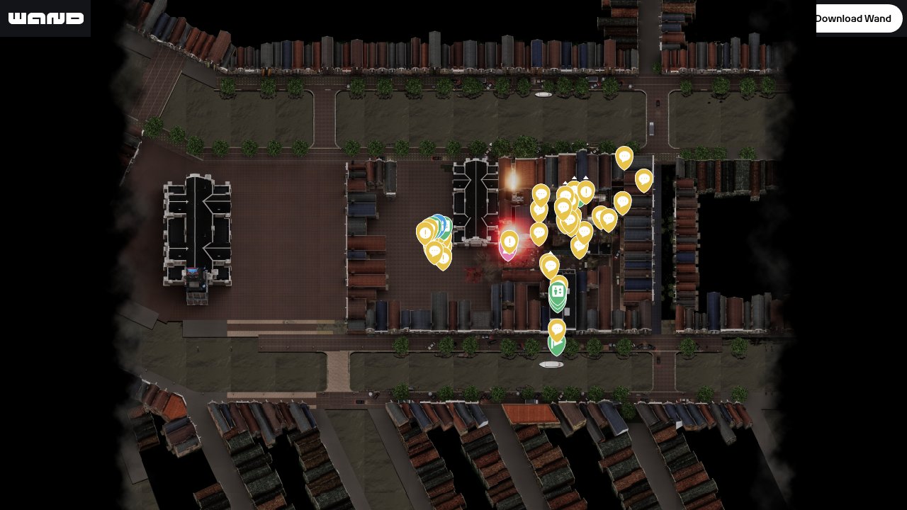 1666 Amsterdam interactive map screenshot