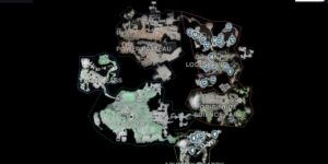 Arknights Endfield interactive map filtered to show only Battle Encounters - Aggeloi markers