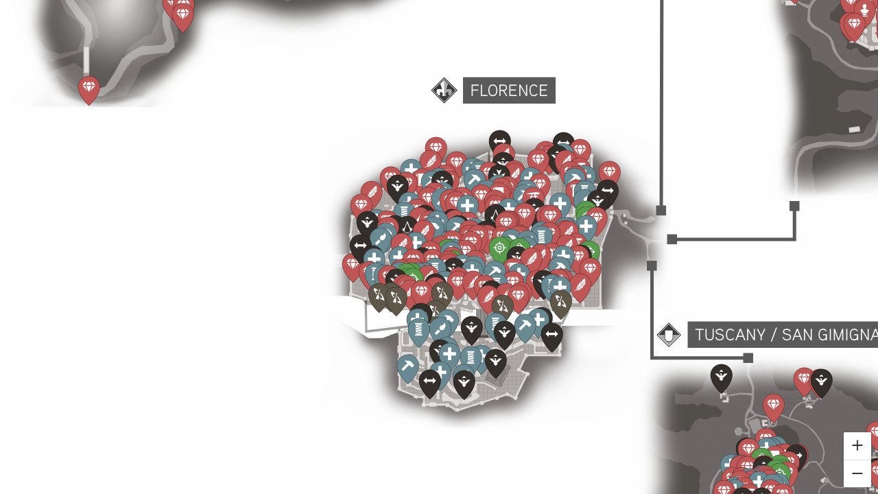 Assassins Creed 2 interactive map screenshot