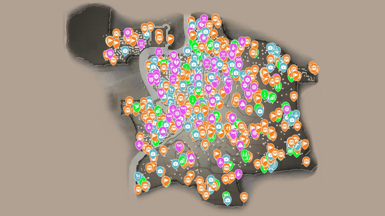 Assassins Creed Brotherhood interactive map screenshot