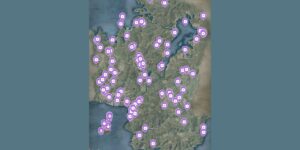 Assassins Creed Shadows interactive map filtered to show only Targets markers