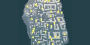 Assassins Creed Unity interactive map filtered to show only Collectibles markers
