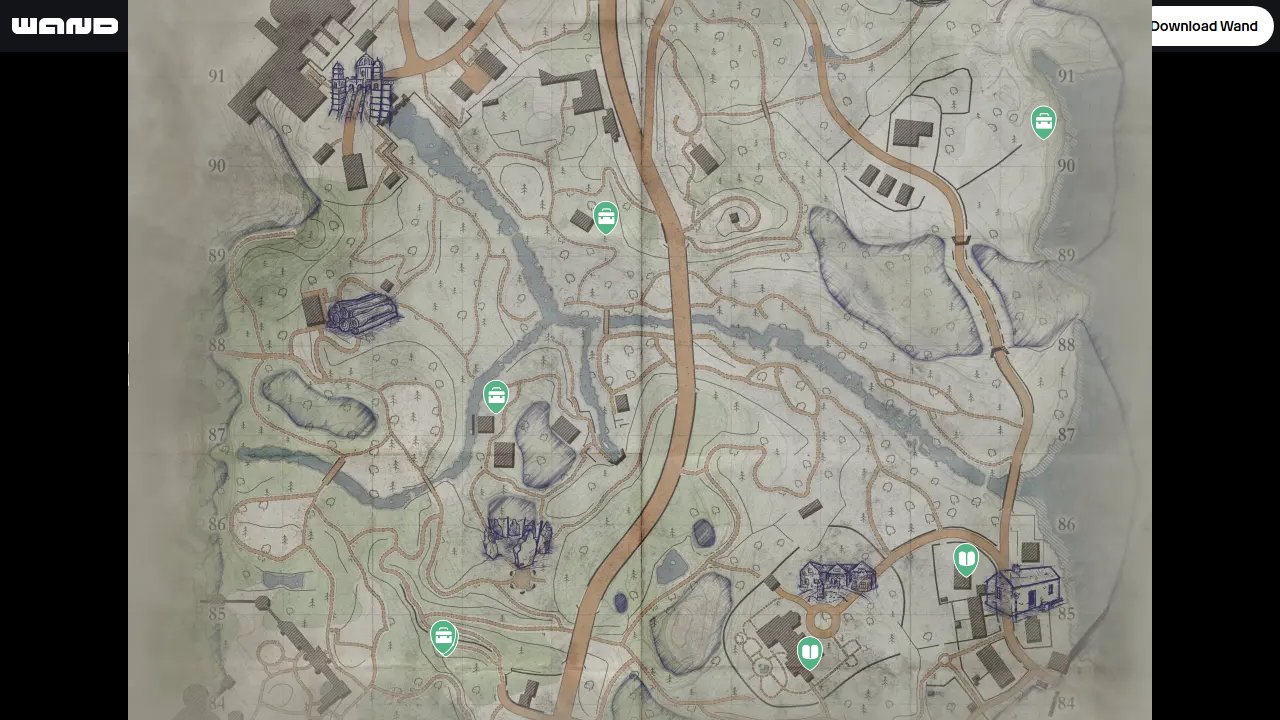 Atomfall interactive map filtered to show only Collectibles markers