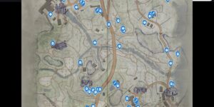 Atomfall interactive map filtered to show only Investigations markers