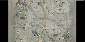 Atomfall interactive map filtered to show only Items markers