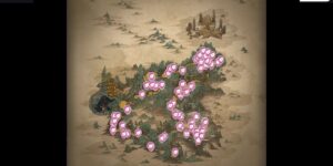 Black Myth Wukong interactive map filtered to show only Loot markers