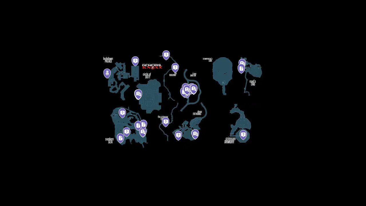 Borderlands Game Of The Year Enhanced interactive map filtered to show only Missions markers