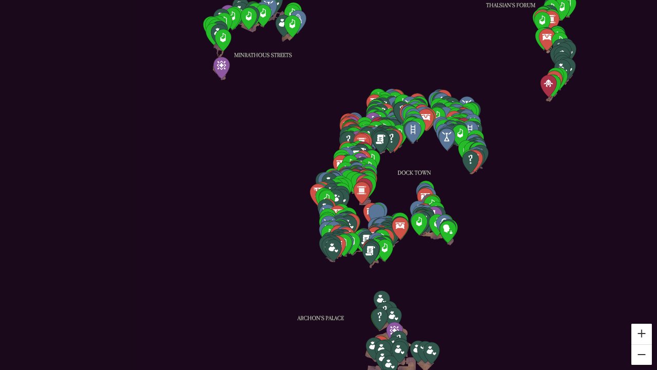 Dragon Age Veilguard interactive map screenshot