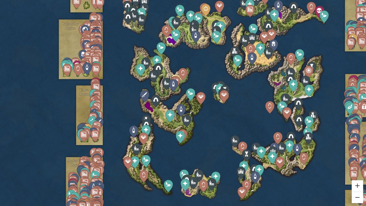 Dragon Quest Vii interactive map screenshot