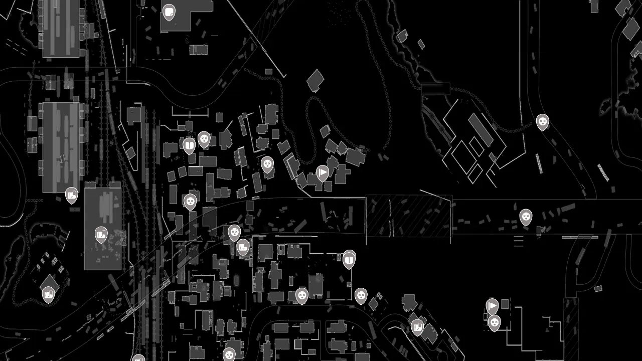 Dying Light interactive map filtered to show only Collectibles markers
