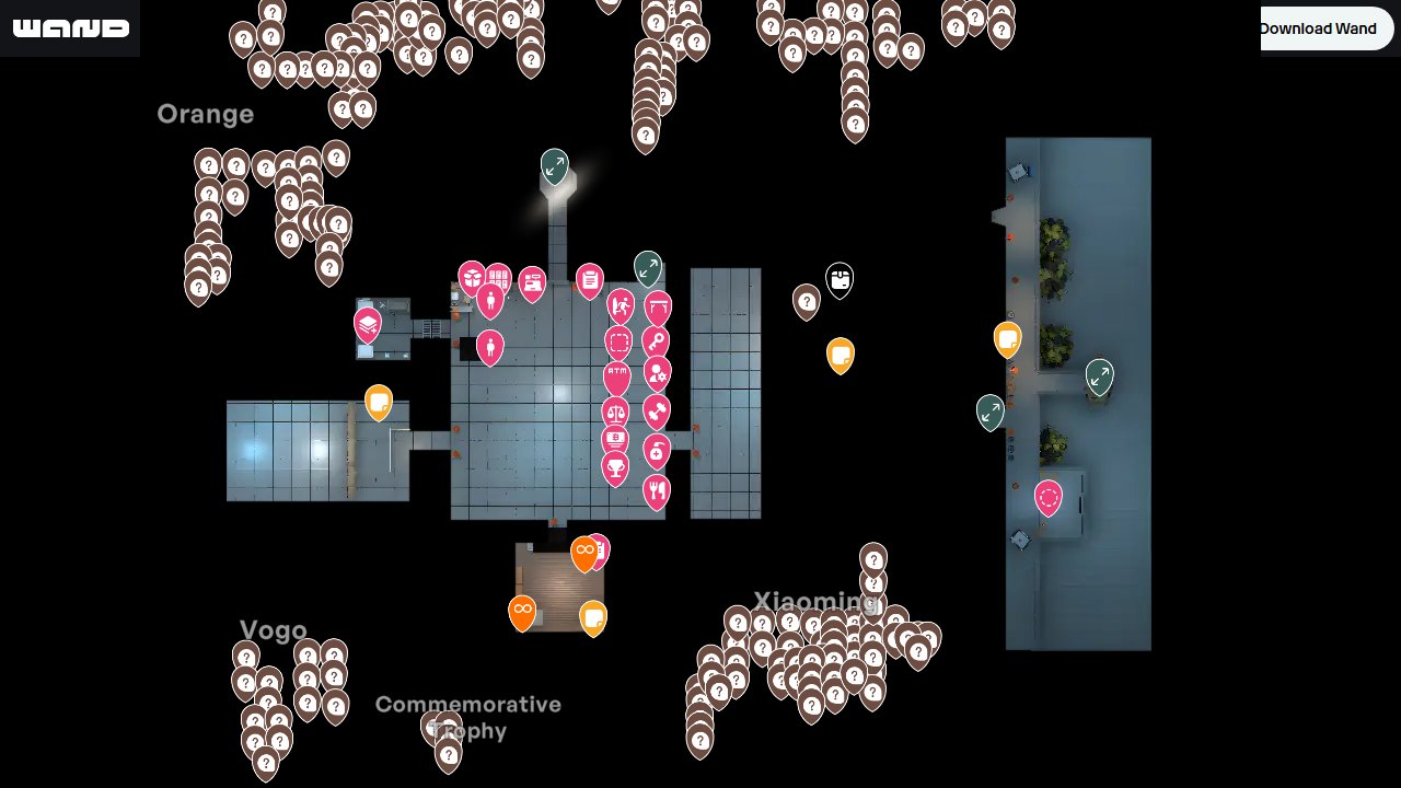 Escape From Duckov interactive map screenshot