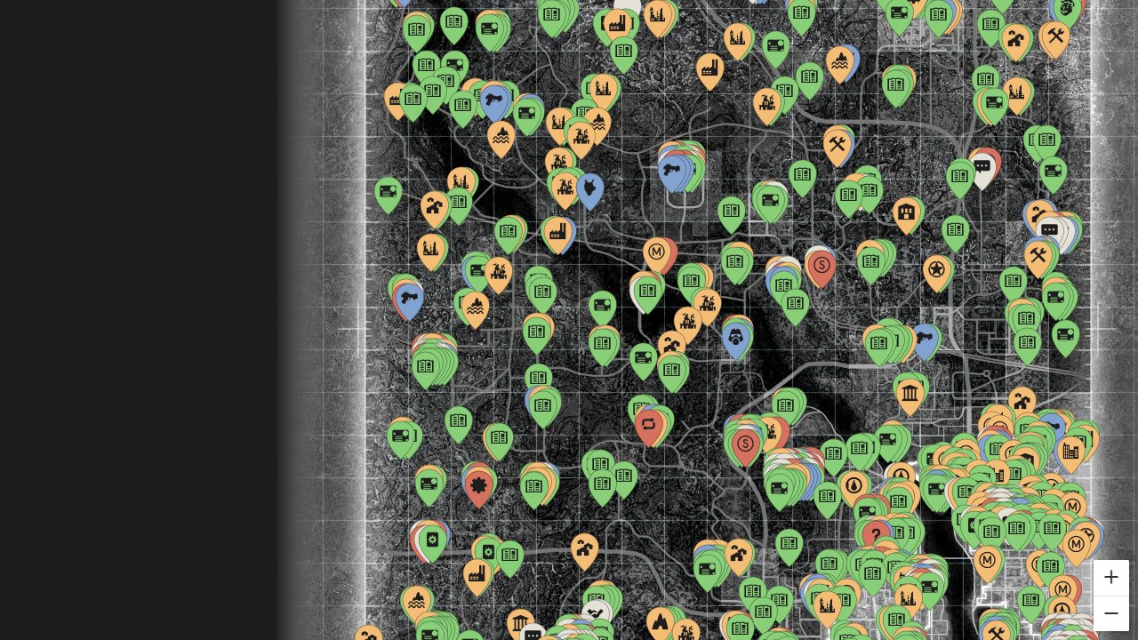 Fallout 3 interactive map screenshot