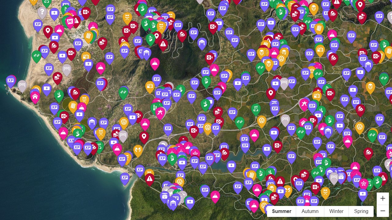 Forza Horizon 5 interactive map screenshot