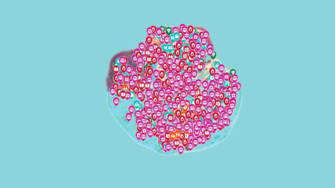 Hello Kitty Island Adventure interactive map screenshot