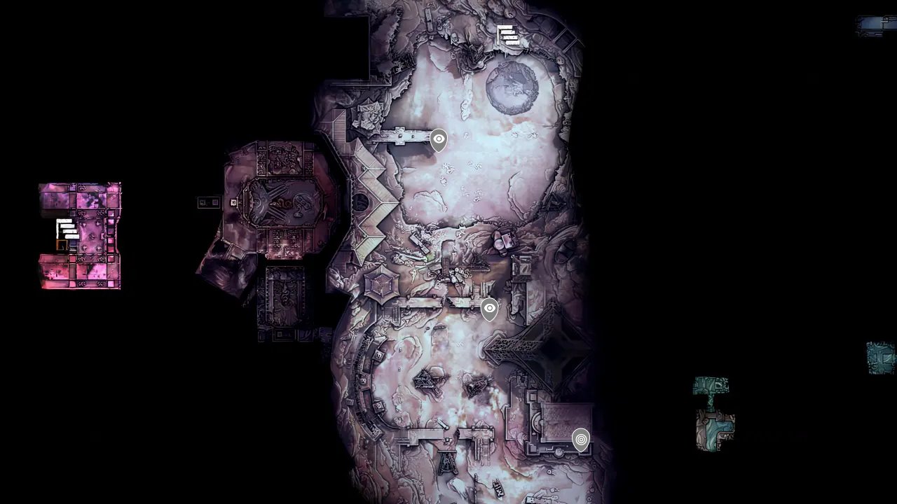 Horizon Forbidden West interactive map filtered to show only Collectible markers