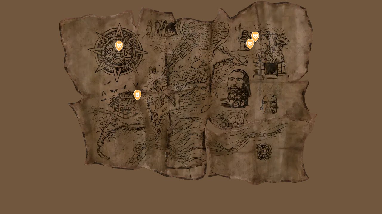 Indiana Jones And The Great Circle interactive map filtered to show only Collectibles markers