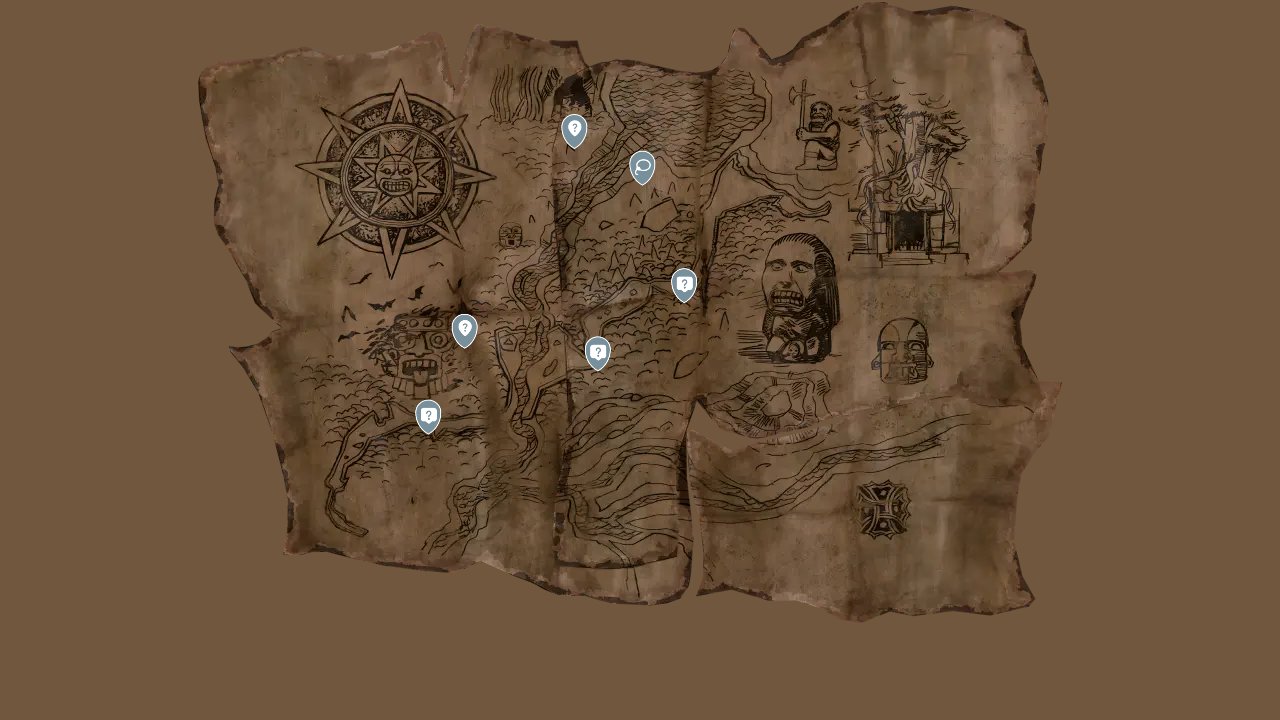 Indiana Jones And The Great Circle interactive map filtered to show only Environment markers