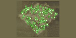Kingdom Come Deliverance II interactive map filtered to show only Resources markers