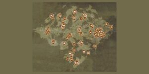 Kingdom Come Deliverance II interactive map filtered to show only Services markers