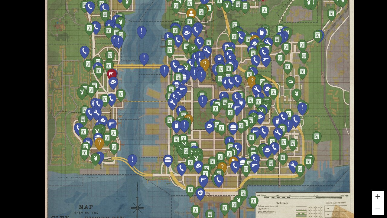 Mafia 2 interactive map screenshot