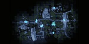 Marathon interactive map filtered to show only Enemies markers