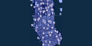 Marvels Spider Man Miles Morales interactive map filtered to show only Items markers