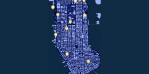 Marvels Spider Man Miles Morales interactive map filtered to show only Main Missions markers