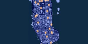 Marvels Spider Man Miles Morales interactive map filtered to show only Side Missions markers