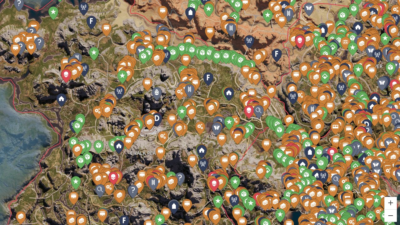 Once Human interactive map screenshot
