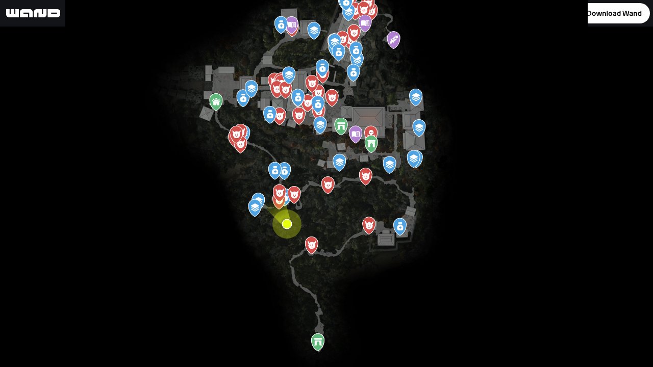 Onimusha Way Of The Sword interactive map screenshot