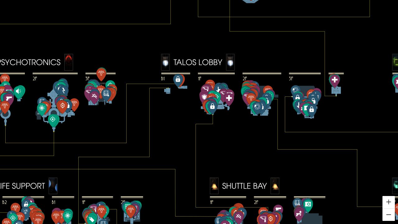 Prey 2017 interactive map screenshot