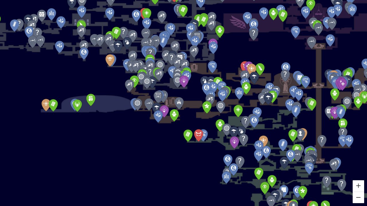 Prince Of Persia The Lost Crown interactive map screenshot