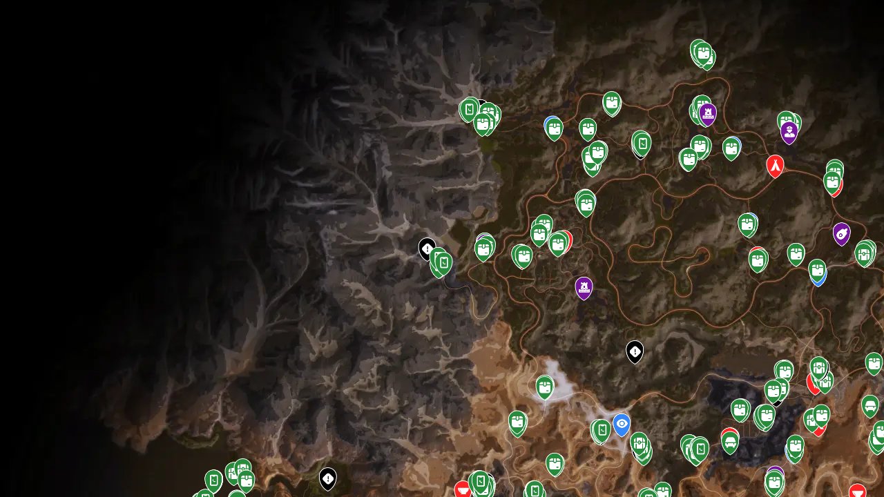 Rage 2 interactive map screenshot