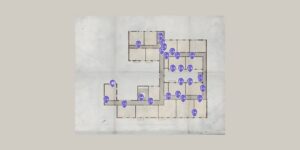 Silent Hill 2 interactive map filtered to show only Paths & Transitions markers
