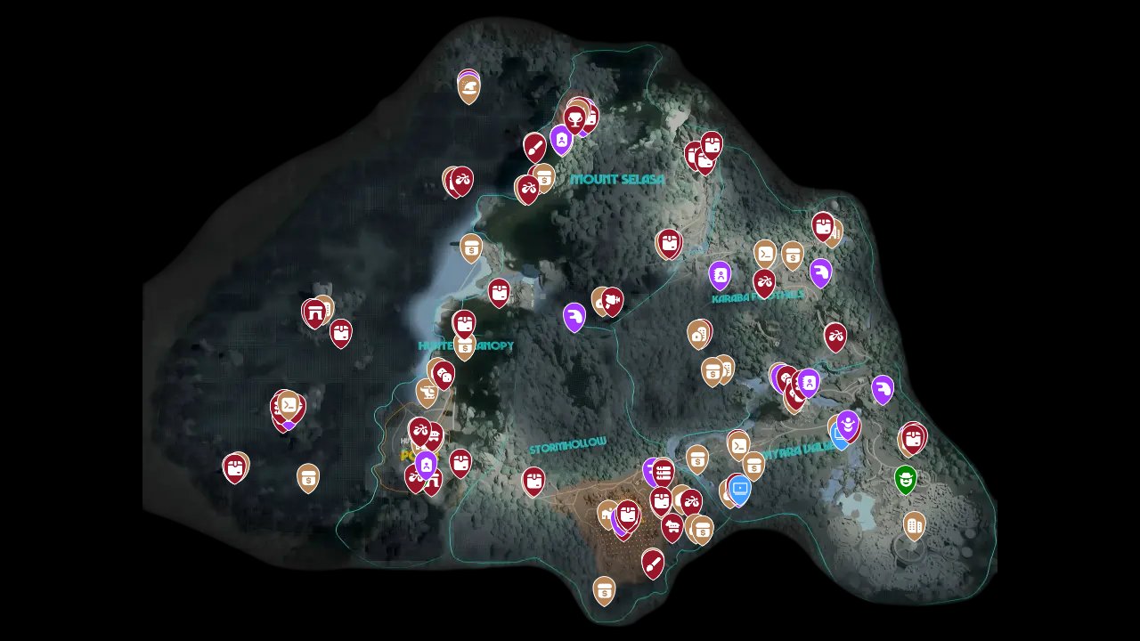 Star Wars Outlaws interactive map screenshot