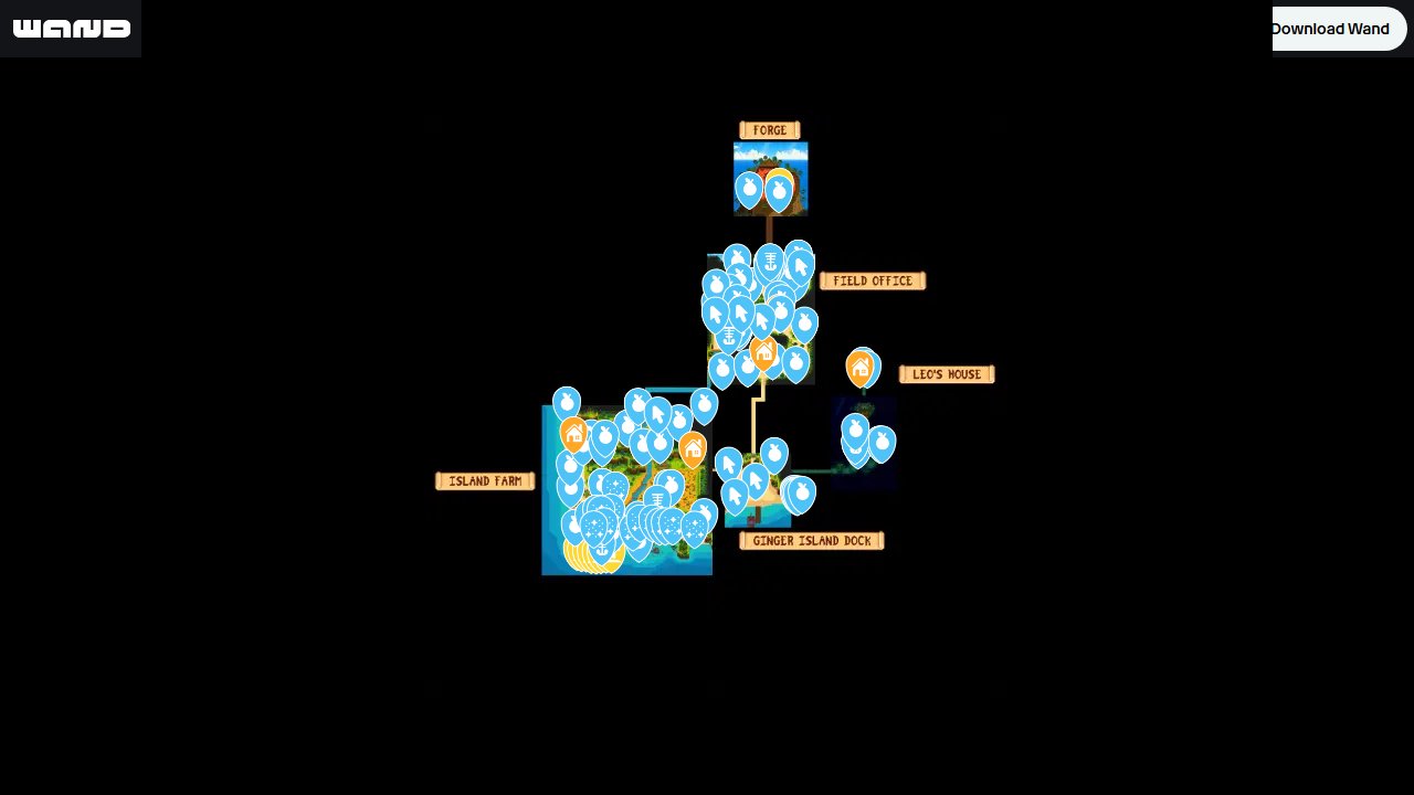 Stardew Valley interactive map screenshot