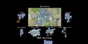 Starfield interactive map filtered to show only Areas of Interest markers
