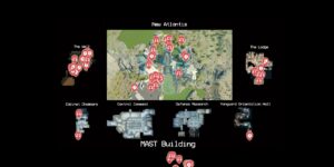 Starfield interactive map filtered to show only Quests & Activities markers