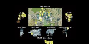Starfield interactive map filtered to show only World Items markers