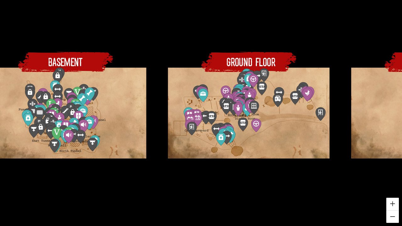 Texas Chain Saw Massacre interactive map screenshot