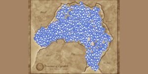 The Elder Scrolls IV Oblivion Remastered interactive map filtered to show only Locations markers