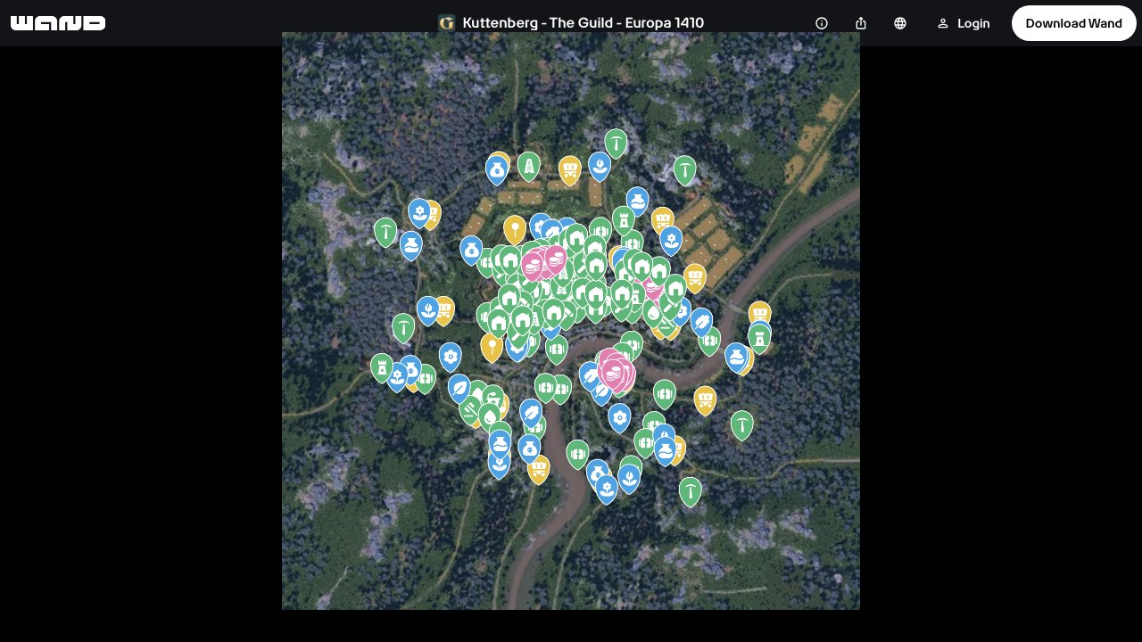 The Guild Europa 1410 interactive map screenshot