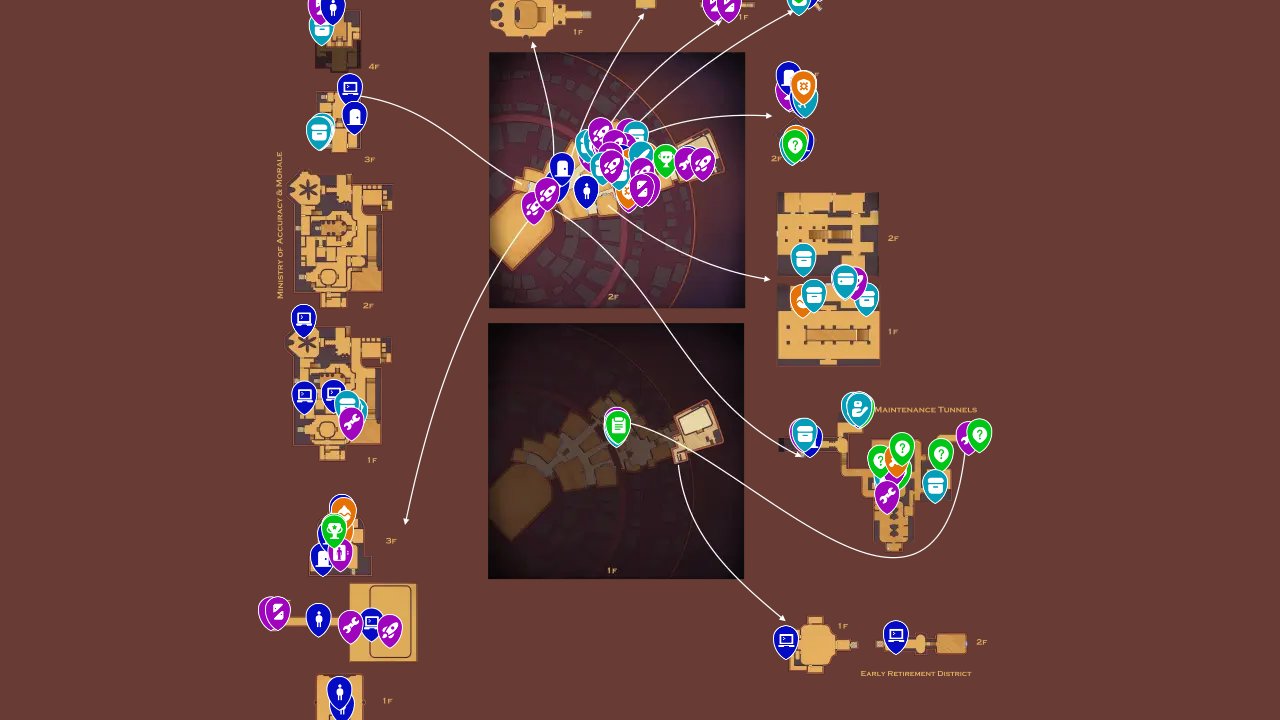 The Outer Worlds Spacers Choice Edition interactive map screenshot