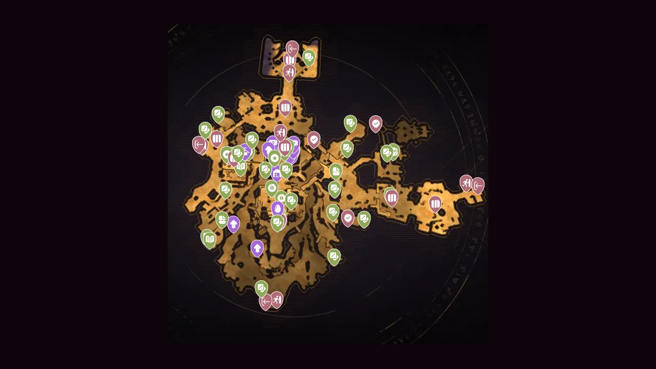 Tiny Tinas Wonderlands interactive map screenshot