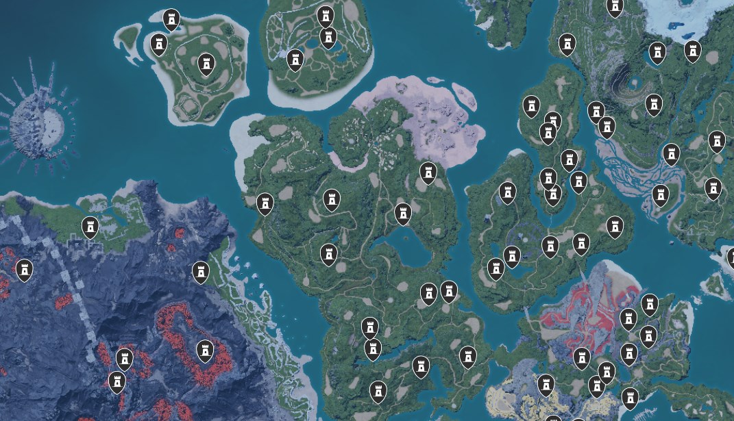 palworld all dungeon locations