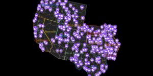 American Truck Simulator interactive map filtered to show only Collectibles markers