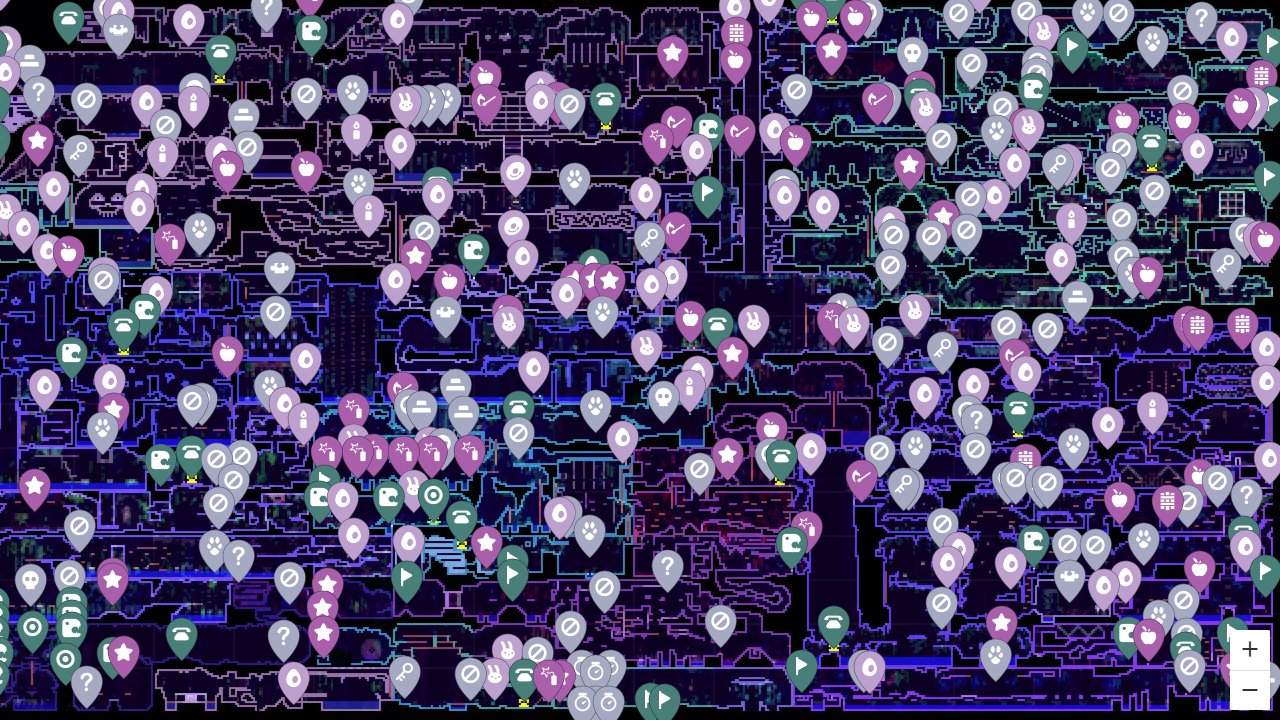 Animal Well interactive map screenshot