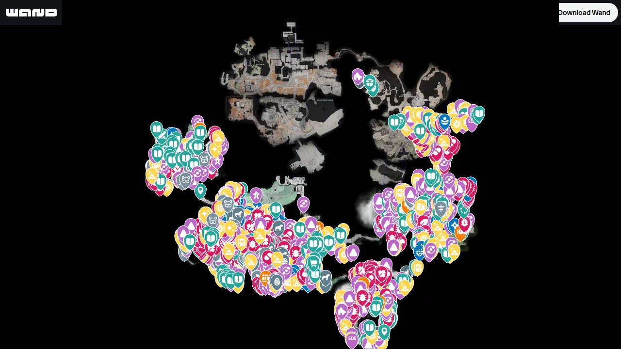 Arknights Endfield interactive map screenshot