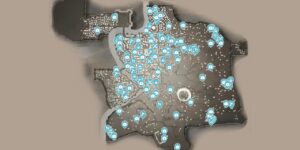 Assassins Creed Brotherhood interactive map filtered to show only Vendors markers