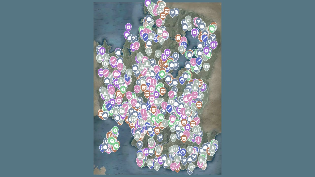 Assassins Creed Shadows interactive map screenshot